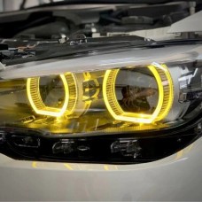 Желтые ангельские глазки для BMW 1 серии в кузове F20, F21