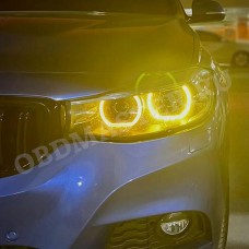Желтые ангельские глазки для BMW 3 GT серии в кузове F34
