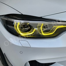 Желтые ангельские глазки для BMW 4 серии в кузове F32, F33, F36