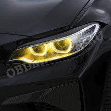 Желтые ангельские глазки для BMW 2 серии в кузове F22, F23, F87